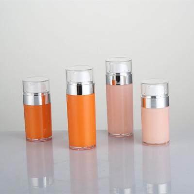 China 30g 50g Acrylic Straight Cosmetic Cream Jars Double Layer for sale