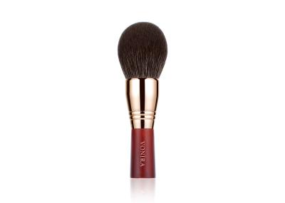 China Vonira Beauty High Density Luxury Large Domed Powder Brush Rouded Diffusion Powder Makeup Brush with Rose Copper Ferrule for sale