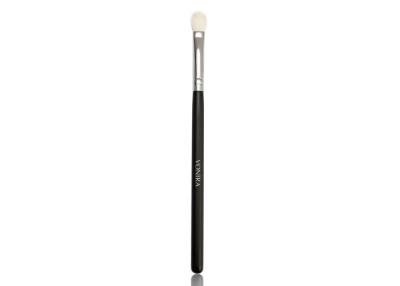 China High Quality White Goat Hair  Eye shadow Makeup Brush With Black Wood Handle for sale