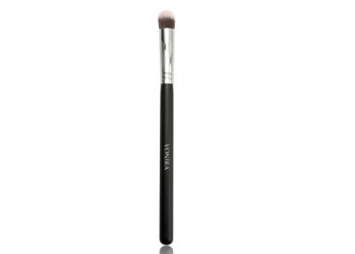 China Precision Round Eye Shadow Makeup Brush With Matte Black Wood Handle for sale