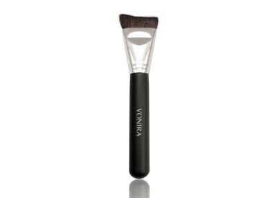 China Curved Facial Sculpting Brush With High Grade  Brown ZGF Goat Hair for sale