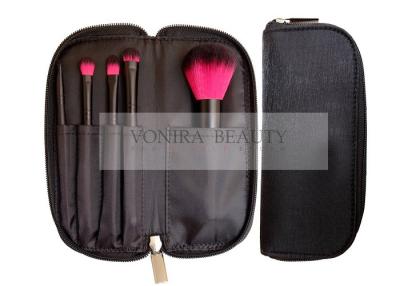 China Ultra Soft Two Tones Vegan Taklon Hair Face Makeup Brushes Set With Short Handle for sale