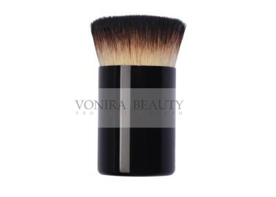 China Small Flat Individual Makeup Brushes / Buffer Makeup Brushes Three Tones Soft and Flexible Fibers for sale