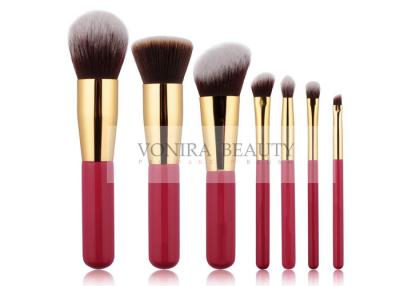 China Elegant Limited Edition Vegan Taklon Synthetic Makeup Brushes With Gold Ferrule for sale