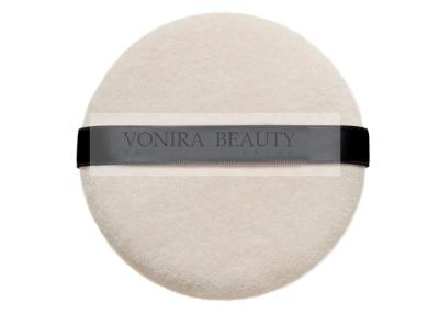 China Soft  Pure Velvet Loose Velour Powder Puff  With Black Ribbon for sale