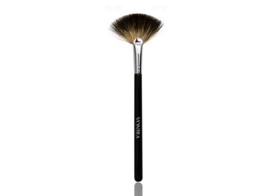 China Classic Small Fan High Quality Makeup Brushes Soft And Flexible Natural Raccoon Hair for sale
