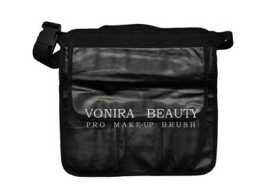 China Professional PU Leather Makeup Brush Artist Waist Bag With Belt Strap for sale