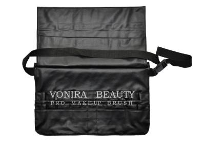 China Pro Makeup Brush Pockets Bag Cosmetic Case Holder Artist Belt Strap Black for sale