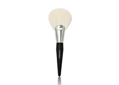 China Goat Hair Fan Luxury Makeup Brushes With Nature Ebony Handle / Brass Ferrule for sale