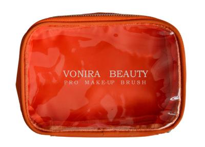 China PVC Transparent Makeup Brush Bag Clear Toiletry Bag For Women for sale