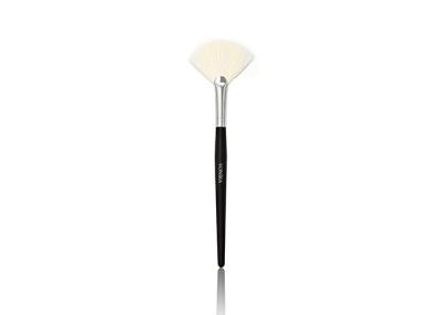 China Small Fan Luxury Makeup Brushes Pure Nature White XGF Goat Hair ,  Nature Ebony Handle for sale