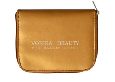 China Travel Makeup Brush Bag With Mirror Cosmetic Pouch Holder for sale