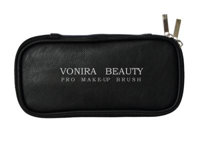 China Portable Makeup Brush Bag Cosmetic Holder Multi-function Handbag with Inner Bag for Travel & Home,Black for sale