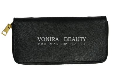 China Portable Makeup Brush Bag Cosmetic Zipper Handbag Women Clutch for sale