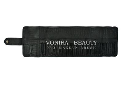 China 17/30/37 Slots Professional Makeup Cosmetic Brush Roll Pouch Pen Pencil Case Bag Crocodile Leather for sale