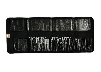 中国 型の革構造のブラシは袋のペンの筆箱化粧品袋の黒を転がします 販売のため