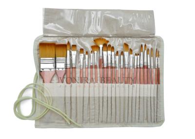 中国 学校の芸術家のボディー ペイントのブラシ セットの筆箱が付いている木製の水彩画のブラシ セット 販売のため