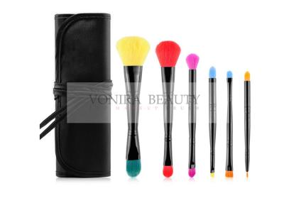 China Dual End Promotional Makeup Brush Gift Set Vegan Taklon With Brush Case for sale