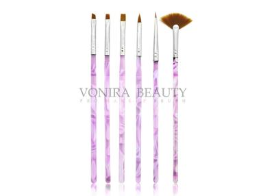 China Cleansing UV Gel Acrylic Nail Art Brush Set With Pure Kolinsky Hair for sale