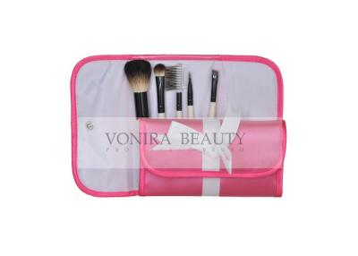 China OEM Gift / Travel Makeup Brush Gift Set Nature Hair Bristle And Pink Brush Case for sale