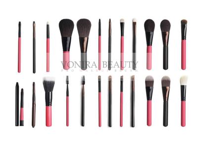 China Customized Private Label Makeup Brushes 24pcs With Two Colors To Choose for sale