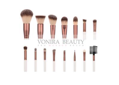 China Professional Eye Powder Private Label Makeup Brushes With Synthetic Hair 15 Pcs for sale