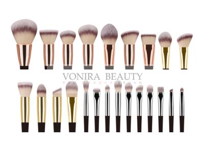 China 23 Pieces Synthetic Private Label Makeup Brushes / Handmade Makeup Brushes for sale