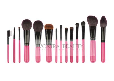 China 14 PCS Pink Deluxe CosmeticMakeup Brush Collection With Exquisite Nature Bristles for sale