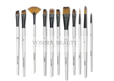 China 11pcs Art Body Paint Brushes Set for Oil Painting / Craft , Nail , Face Paint for sale