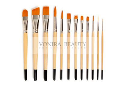 China Nylon Body Paint Brushes For Acrylic Oil & Watercolor Student Artist Brushes For Beginners & Fine Art Painters for sale