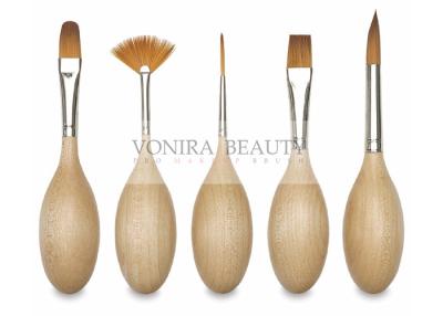 China Creative Egg Art Professional Face Painting Brushes With High Grade Vegan Taklon Hair for sale
