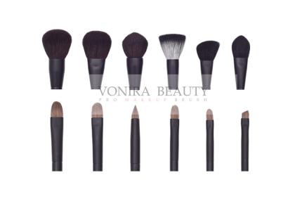 China 12Pcs Private Label Makeup Brushes Set Synthetic Cosmetic Brushes Wood Handle for sale