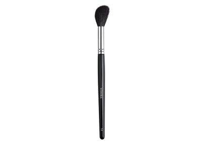 China Precision Slant Powder Highlight Makeup Brush With Luxury Soft Gray XGF Goat Hair for sale