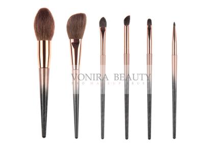 China Colorful Must Have Natural Hair Makeup Brushes Collection 6 Pcs for sale