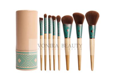 China Beautiful Gril Synthetic Makeup Brushes Eco Bamboo Handle And Brush Holder for sale
