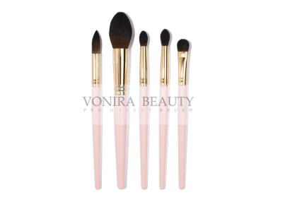 China Essential Soft Nylon Hair Mass Level Makeup Brushes Light Pink Handle for sale