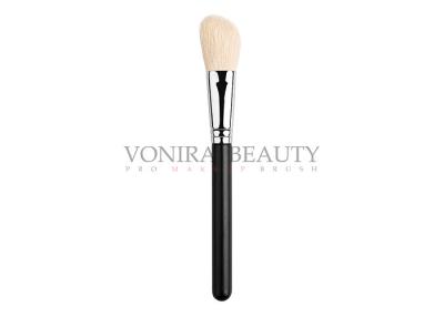 China White Slant Sculpting Powder Foundation Brush Customized With Goat Hair for sale