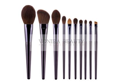 China Cruelty Free Vegan Synthetic Hair Cosmetic Brush Kit 10Pcs For Makeup Starter for sale