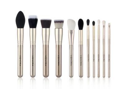 China OEM 11pcs Gold Synthetic Makeup Brush Collection for sale