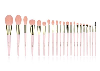 China OEM ODM 21Pcs Synthetic Makeup Brushes Set With High Grade Synthetic Hair for sale