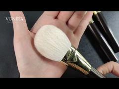 Handcrafted Luxury Makeup Brush Set With Brass Ferrule