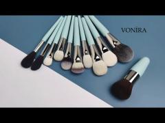 Goat Sable Synthetic Hair Makeup Brushes With Wood Handle