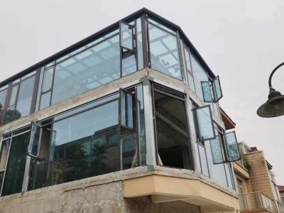 China Ventanas de aluminio con estilo de seguridad ventanas de carcasa modernas excelente resistencia a la presión del viento en venta