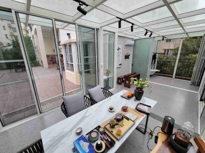 China Luxury Prefab Outdoor Glass Sunroom High Light Transmission for sale