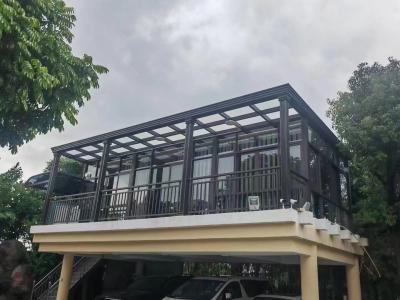 China Op maat gemaakte glazen dak zonkamer Regenweerstand laag onderhoud Te koop