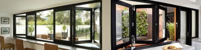 Chine Fenêtres biplâtres en aluminium durables, coupées avec un revêtement en poudre à vendre