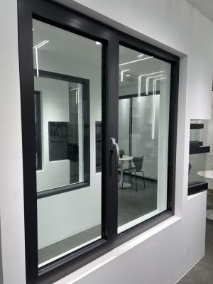 China White Powder Coating Aluminum Casement Windows With 90° Open Degree Anodized Surface And Fiberglass Screen for sale
