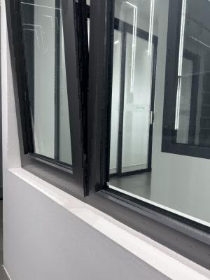 China Open Degree Curved Aluminum Windows White / Black Up To 12mm Glass Fiberglass Screen for sale