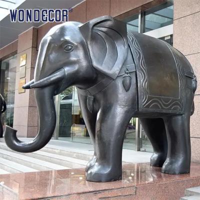 China Brass Casting Elephant Custom Bronze Sculpture Hotel decoration for sale