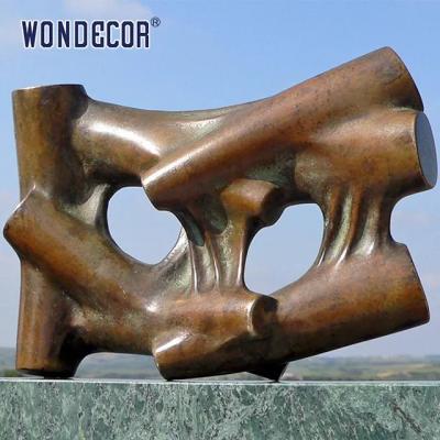 China Decoración de acero del metal de la escultura de Corten del jardín cuadrado al aire libre en venta